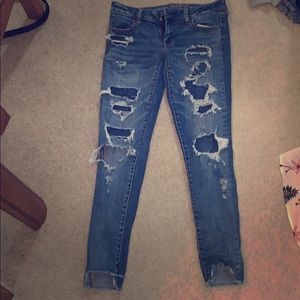 American Eagle ripped jeans